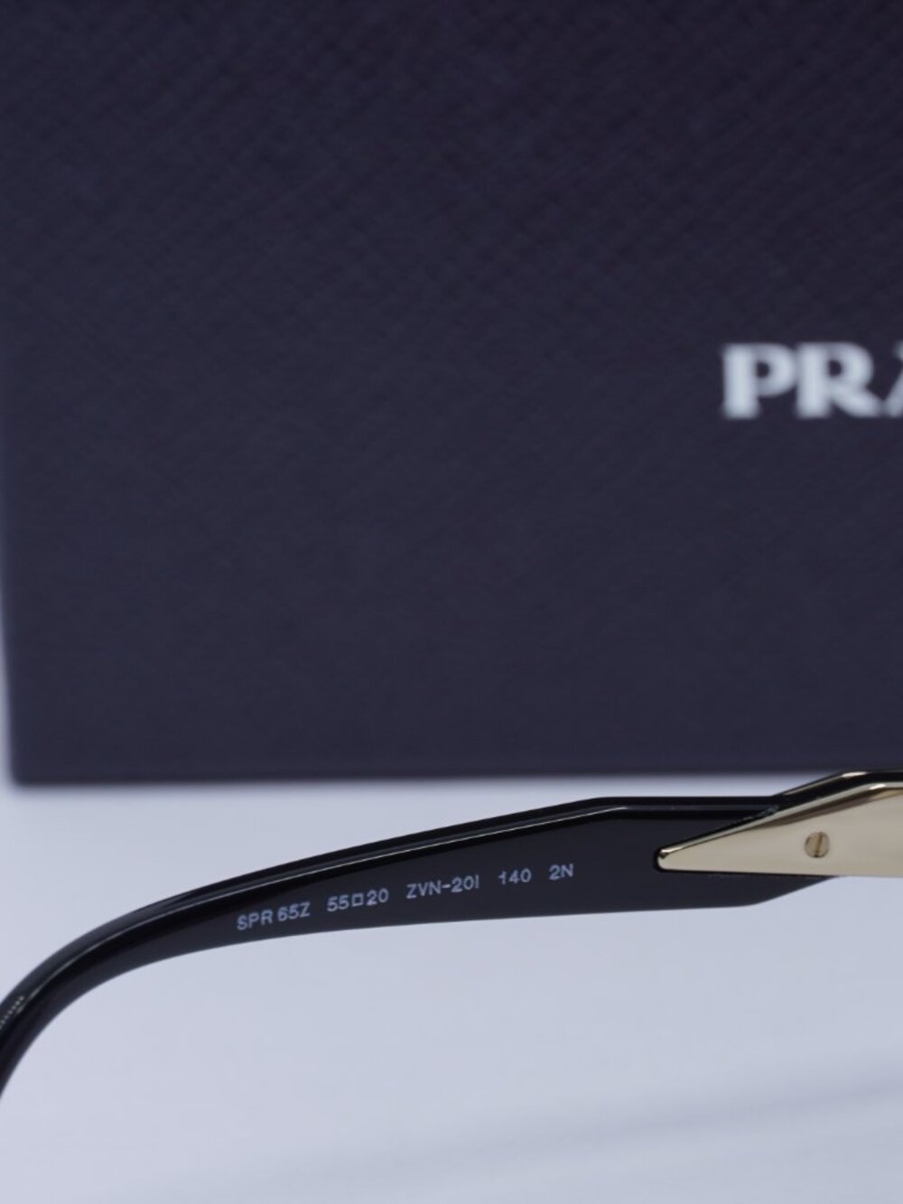 Prada PR65ZS ZVN20I Oval Sunglasses – Pale Gold\Light Purple Brown - Picture 6 of 12